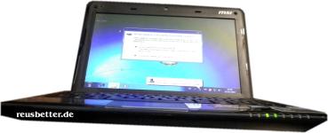 MSI Wind U135DX Netbook - L 1350 D Ansicht