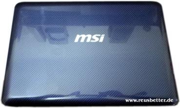 MSI Wind U135DX Netbook - L 1350 D Vorderseite