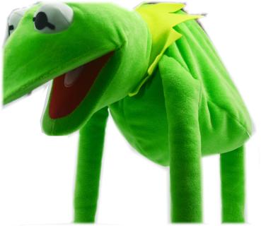 Kermit der Frosch シ Muppet Show Handpuppe シ Handspieltier mit Klappmaul
