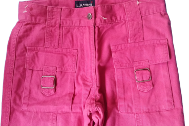 Kinder Cargohose Jeans シ für Mädchen シ Pink シ Größe 158 シ von Lamici