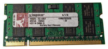 Kingston KVR667D2S5/2G DDR2 Arbeitsspeicher 2GB - CL5- SODIMM