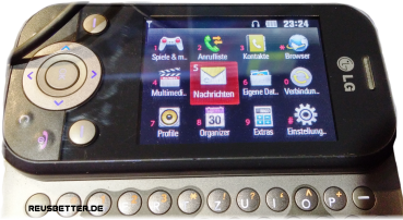 LG KS365 Sliderhandy | mit QWERTZ Tasten | 2,4 Zoll | 2 MP | Simlock Frei