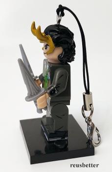 President LOKI LOZ Schlüsselanhänger Ψ Set mit Waffen Ψ Lego Motiv Handy Anhänger