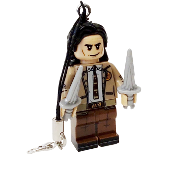 LOKI TVA LOZ Schlüsselanhänger Ψ Set mit Waffen Ψ Lego Motiv Handy Anhänger