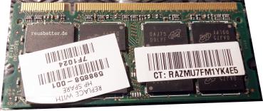 MICRON MT 4GB 2x2 Notebook Speicher RAM | PC2-6400S-666-12-ZZ | DDR2 | CL6