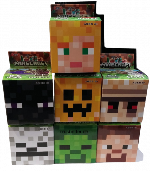 Schlüsselanhänger Minecraft Motiv  シ Motiv Zombie シ Sammel Box Set