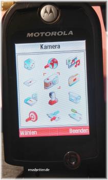 Motorola V1050 Klapphandy - Schwarz| 1.3 MP | 2,2 Zoll | UMTS | Simlock Frei