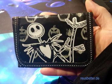 Nightmare Before Christmas Geldbörse | Jack Skellington Portemonnaie Schwarz