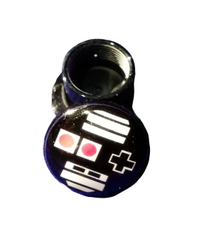 Motiv Nintendo NES Retro Controller Tunnel | Expander - Plugs | Schwarz | 8 mm - 12 mm | 3 Größen