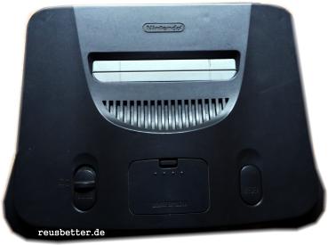 Nintendo 64 Konsole NUP 10227334 N64 PAL schwarz Original Controller und Zubehörpaket