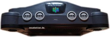 Nintendo 64 NUP 12689326 N64 PAL schwarz Zubehörpaket