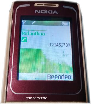 Nokia 1650  | Dunkelrot | Klassisch/Candy-Bar | 1,8 Zoll | SIM frei - Unlock
