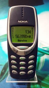 NOKIA 3310 Retro Handy |  Blau |  Original Cover | SIM frei Unlock