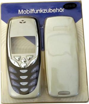 Nokia 3310 Ersatz Handy Cover ☛ Weiß-Blau ☛ im Look Nokia 8310