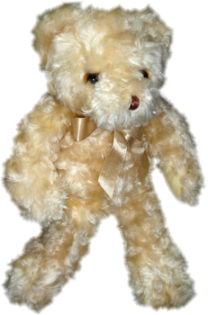 Teddybär Plüschtier Kuschelwuschel mit Knopfaugen