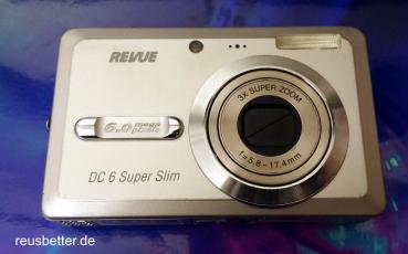 Revue DC 6 Super Slim Digitalkamera | Quelle |  6MP | Zubehör