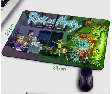 Rick And Morty Motiv Mauspad  - Gaming Movie |  28 cm