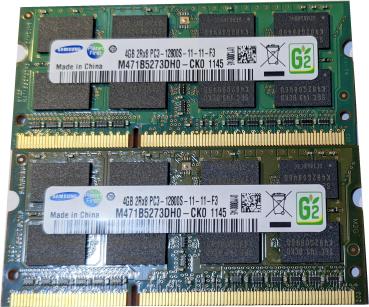 Samsung 8 GB 2x4GB KIt 2Rx8 PC3-2800S-11-11-F3 Notebook RAM