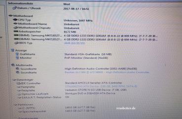 Samsung NP-RV515-S04DE |15,6 Zoll | 1.65GHz AMD DualCore | 8GB RAM | Notebook