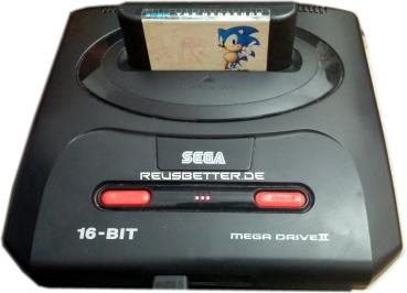 SEGA Mega Drive MD 2 Konsole | Pad | Netz & Scart Kabel und Spiel