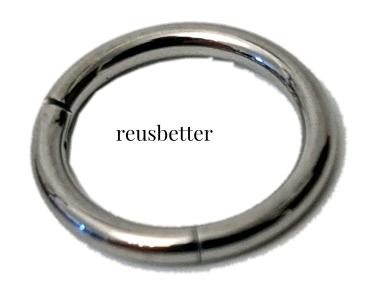 Segement Ring - Helix - Nasen Piercing - Septum Ring Silber - Titan 16G - 10mm