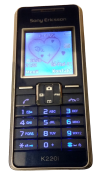 Sony Ericsson K220i Handy - Klassisch/Candy-Bar - Blau - Simlock Frei