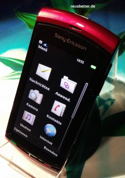 Sony Ericsson U5i Vivaz Smartphone | 3,2 Zoll | 8.1 MP | rubin rot | Ohne Simlock