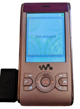 Sony Ericsson Walkman W595 Slider Handy Rosa | teildefekt | OHNE SIMLOCK