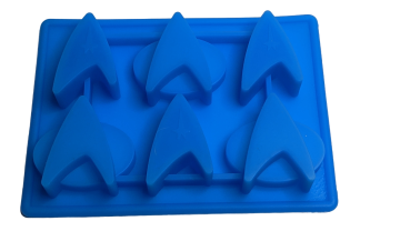 Star Trek Abzeichen ✌ Communicator ✌ Starfleet Silkon Form ✌ Eiswürfelform ✌ Schokoladen Form
