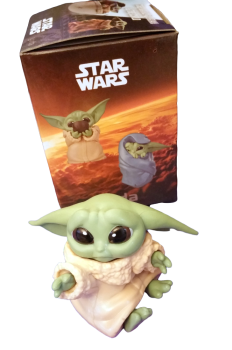 Star Wars ☢ Anhänger 3D Figur ☢ Baby Grogu Figur sitzend ☢ mit Verpackung