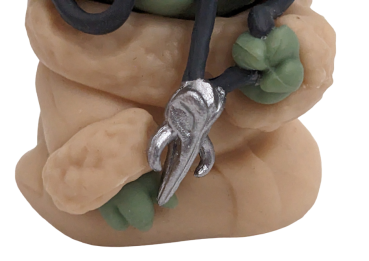 Star Wars ☢ Yoda Grogu ☢ Figur Anhänger mit Mandalorian Kette