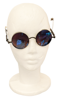 Steampunk Sonnenbrille Blaue Gläser ☣ Retro ☣ Gohtic ☣ Google Metall Brille