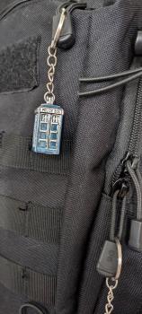 Tardis Police Box ☂  Doctor Who ☂ Tardis ☂ 3D Halskette oder Taschenanhänger Metall