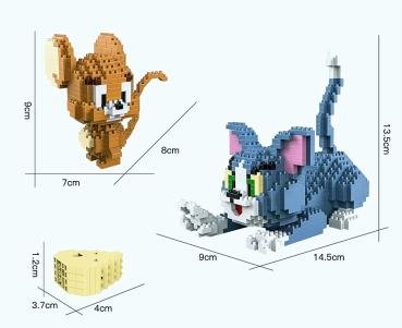 Tom und Jerry iBlock Fun Set ツ Motiv Disney Cartoon ツ 1524 Blocks ツ HC Magic