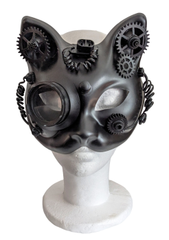 Viktorianische Binokular Steampunk Elektro Cat Maske