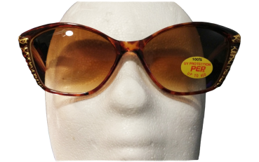 Damen Vintage 50er Jahre Sonnenbrille | Cat Eye | Leo Braun Gold