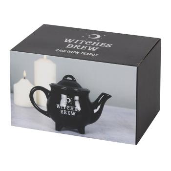 Witches Brew ★ Schwarze Keramik Teekanne ★ Hexen Teekanne