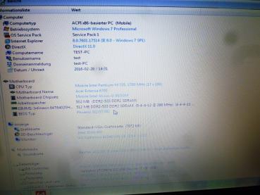 Acer Extensa 6702-200 Notebook Intel M740 1,73 GHz 15.4 Zoll