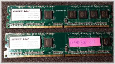 PC Arbeitsspeicher ►Buffalo Select 1 GB - 2x512 MB ►PC-6400U-555