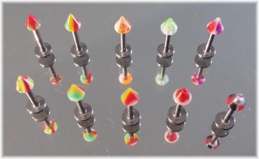 Labret Tragus Monroe - Lippen Piercing Candy Spike 18G