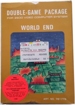 Double-Game Package - Base Attack / World End für Atari 2600  シ Retrogame mit Anleitung