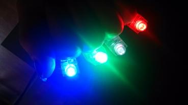 LED Fingerlichter 4er Set - Halloween - Cyber - Mera - Party