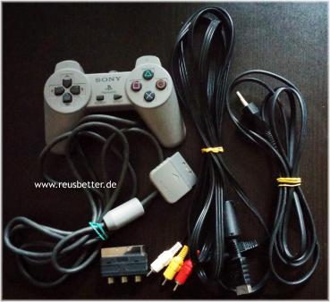 Sony PlayStation 1 - Konsole | SCPH-9002 - PAL |  AV - Netzkabel & Kontroller