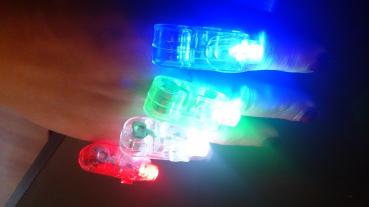 LED Fingerlichter 4er Set - Halloween - Cyber - Mera - Party