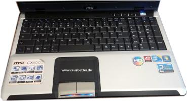 MSI Classic Notebook CX500-T6647W7P 15,6 Zoll Intel Core 2 Duo, 2,2GHz, 4GB) Recycling