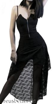 Necessary Evil Ceres High Low | Burlesque Kleid |  Schwarz | gr.42