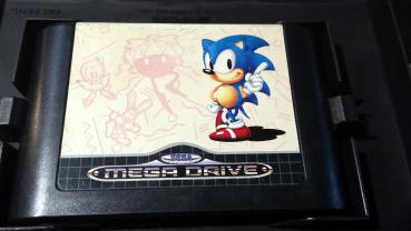 Sega Mega Drive Spiel Sonic the Hedgehog - komplett mit Handbuch - Pal