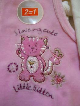 Kleinkinder Baby Strampler ☀ 2 Teiliges Baby Set ☀ Nicki Samt ☀ gr.62 ☀ Flieder Rosa mit Shirt
