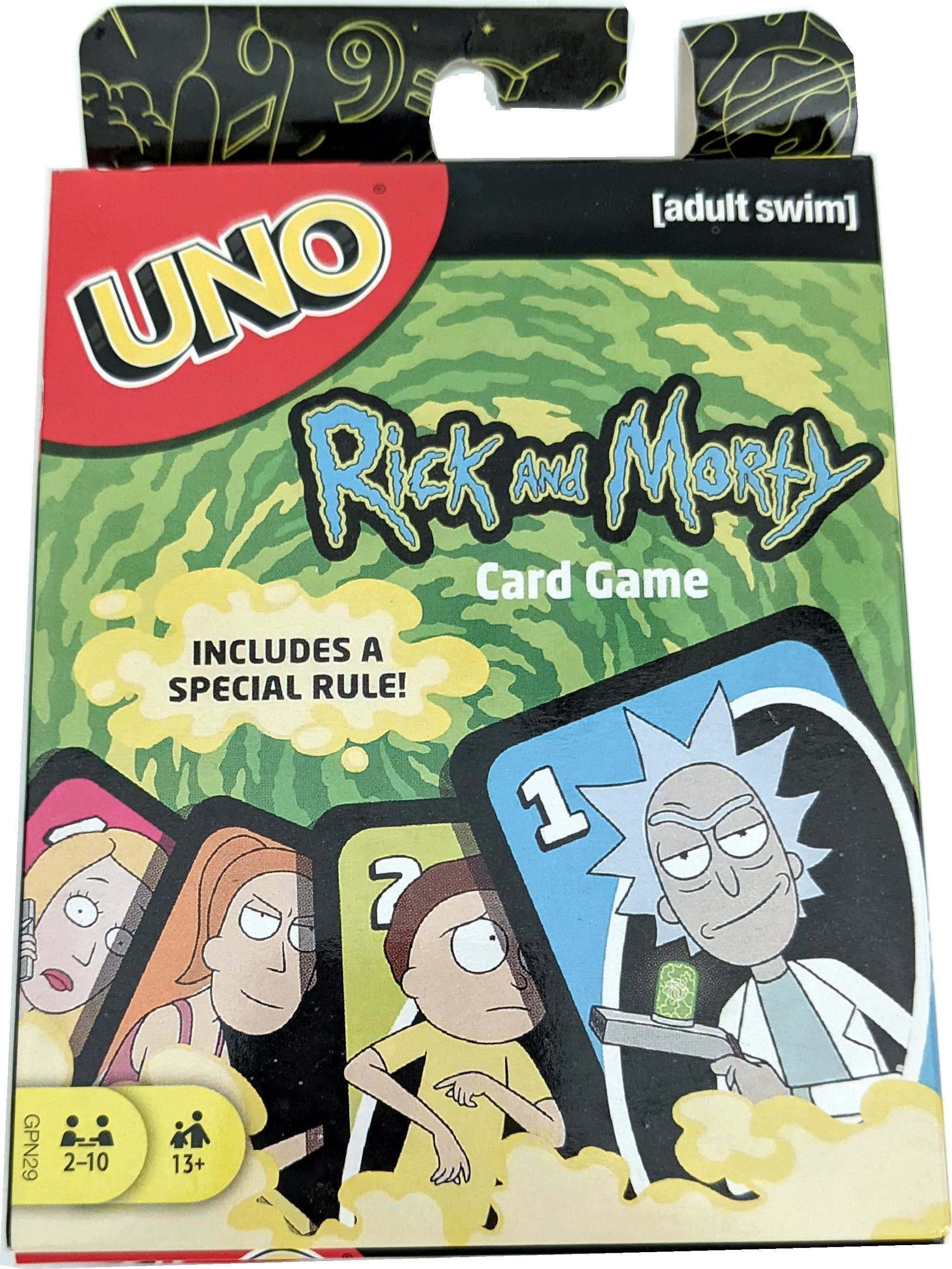 Uno Cards Game Special Edition Rick and Morty