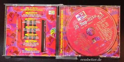 18 TOP HITS  1/97 + Bonustrack ✰The International Chartservice Musik CD ✰ Top 13 Music ✰
